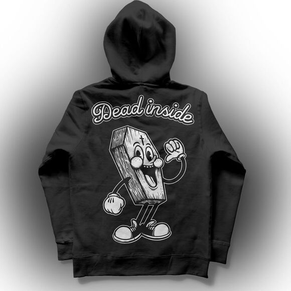 Dead Inside Pullover Black Hoodie 3XL Ink Poisoning Apparell - Picture 2 of 10